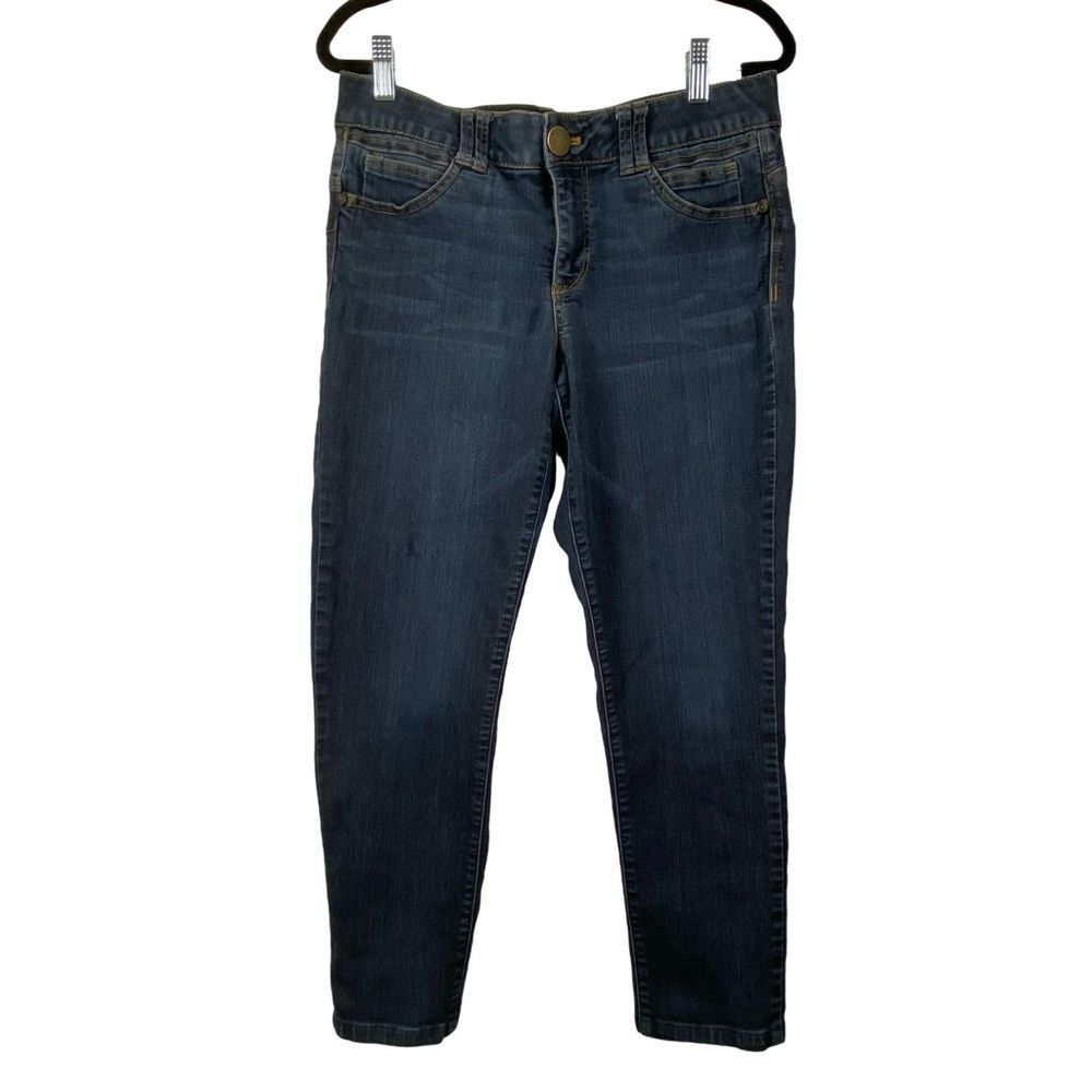 Democracy Women’s Denim Jeans Ab Technology 8” Rise Crop Taper Size 8